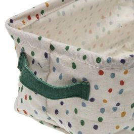 Juego de Cestas Versa Dotty Textil 18 x 14 x 28 cm