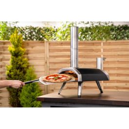 Ooni UU-P0AD00 Horno de Pizza Exterior, Acero Satinado Negro, 500 °C