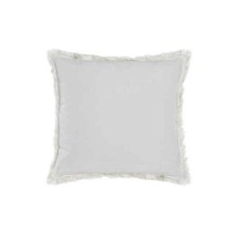 Cojín DKD Home Decor Gris Beige Poliéster Algodón Aluminio (45 x 10 x 45 cm) (2 Unidades)
