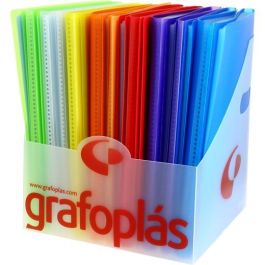 Grafoplás Carpeta Con Fundas Poliplás Soldadas Folio Pp Semirígido Translúcido C-Surtidos Expositor 20 Ud Precio: 66.50000038. SKU: B1HDJZCV45