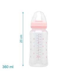 Biberón Anticólicos 360 mL Rosa + 6 Meses