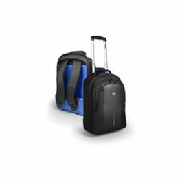 Port Designs Mochila Portátil Chicago Evo Trolley 15.6" Maletín con Ruedas Negro Poliéster con Compartimento para Tablet y Bolsillos