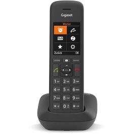 Gigaset C575 schwarz schnurlos analog DECT - Teléfono inalámbrico con Pantalla TFT, Altavoz, Agenda 200 contactos, Negro
