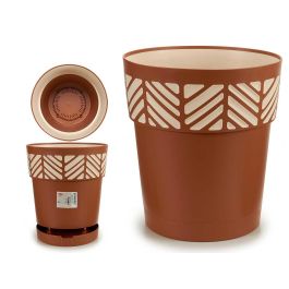 Maceta plástico Orfeo 30 cm terracota Stefanplast - 11,8 L con reserva de agua (6 Unidades) Precio: 41.50000041. SKU: S3603383