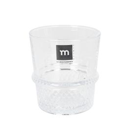 La Mediterranea Vaso 320 ml Colección Tirso Diamonds, 8.5x9.45 cm (48 Unidades)
