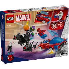 Lego Juego de Construcción Marvel Coche de Carreras de Spider-Man y Duende Verde Venomizado (Edad 7+ Años)