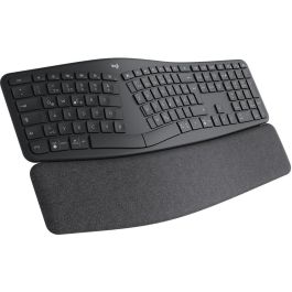 Logitech ERGO K860 Teclado Ergonómico Inalámbrico con Reposamuñecas para Negocios y Uso General