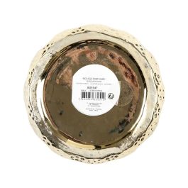 Home Deco Factory Vela Perfumada Lounge con 3 Mechas Aroma Peonía Recipiente Dorado 14cm