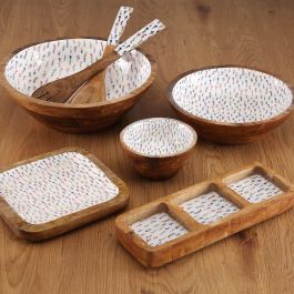 Bol Versa Blume Madera de mango 13 x 7 x 13 cm