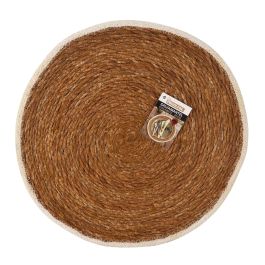 Privilege Salvamantel de Seagrass Rojo con Ribete, 35 cm x 35 cm - Protección para Mesa y Decoración (36 Unidades)