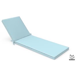 DKD Home Decor Cojín Tumbona Terraza Jardin Azul Blanco 60 x 5 x 190 cm Exterior Repelente Agua Resistente UV Precio: 60.5. SKU: B1HE5PNXDJ