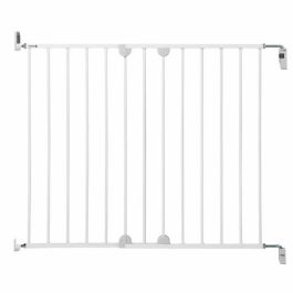 Safety 1st Barrera de Seguridad Fijación a Pared Blanco Ajustable 62-102 cm para Puertas y Escaleras con Apertura Fácil y Sin Barra Inferior