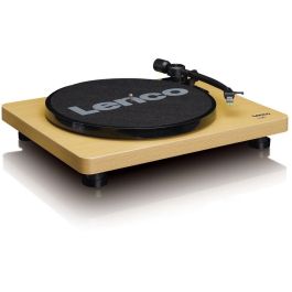 Lenco L-30 Tocadiscos Tracción por Correa Semiautomático con USB Madera 33/45 RPM