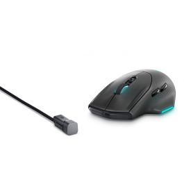 Alienware AW620M Ratón Wireless Óptico USB Type-C Negro 26000 DPI