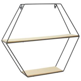 Home Deco Factory Estante Hexagonal Madera-Metal 46x10x40 cm Precio: 17.5000001. SKU: B179JVSFA3