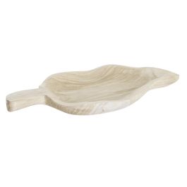 DKD Home Decor Centro Mesa Tropical de Paulownia Marrón Claro con Forma de Hoja 28x5x56 cm Precio: 17.99000049. SKU: S3039302