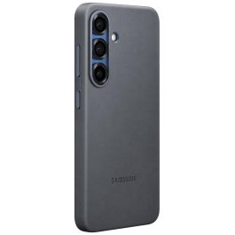 Samsung EF-VS931 Funda Kindsuit para Samsung Galaxy S25 6.2" de imitación piel color negro con protección contra caídas y rayones