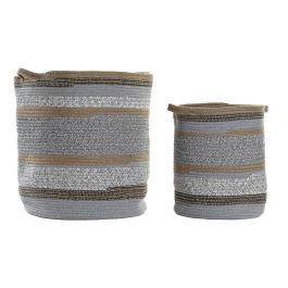 Cesta Boho DKD Home Decor Gris Natural 40 x 45 x 40 cm Set de 2 Precio: 55.35145. SKU: S3028823