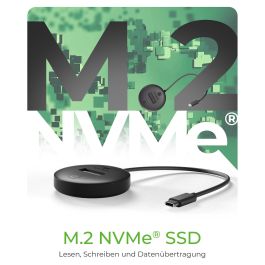 ICY BOX IB-1610MCD-C31 Docking Station para SSD M.2 NVMe y SATA USB 3.2 Gen 2 Type-C, Compatible con Windows, Mac, Linux