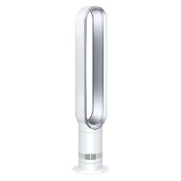 Dyson AM07 Ventilador sin Aspas de Pie para Habitaciones hasta 81 m³, Control Remoto, 10 Velocidades, Plata y Blanco