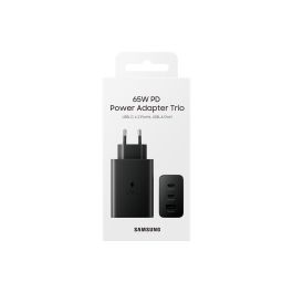 Cargador de Pared Samsung EP-T6530NBE/ 2xUSB Tipo-C/ 1xUSB/ 65W