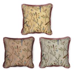 DKD Home Decor Cojín Oriental de Hojas, Poliéster, 10x45x45 cm, Lavable a Máquina (Juego de 6 Unidades Surtidas) Precio: 51.22656. SKU: B17Q26YW9B