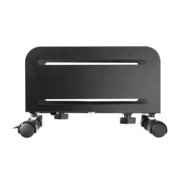 Ewent EW1291 Soporte de CPU Móvil Universal con Ruedas, Base Ajustable, Negro