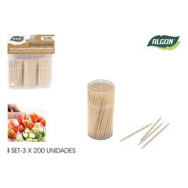 Algon Palillos Higiénicos Redondos - Set de 3 paquetes x 200 unidades (18 Unidades) Precio: 16.50000044. SKU: B1GS9DXMR6