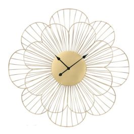 Reloj Pared Moderno DKD Home Decor Dorado 4 x 57 x 57 cm