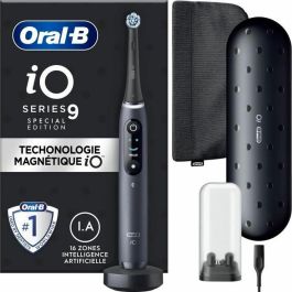 Oral -B IO 9 - Cepillo de dientes eléctricos negros - Bluetooth conectado, 1 cepillo, 1 cargador de cargador, 1 bolsa magnética