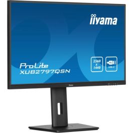 Iiyama ProLite XUB2797QSN-B2 Monitor IPS 27" 2K Ultra HD, USB-C, 65W, Altavoces, Negro Iiyama ProLite XUB2797QSN-B2 Monitor IPS 27" 2K Ultra HD, USB-C, 65W, Altavoces, Negro