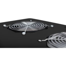Digitus Unidad de Refrigeración de Techo para Armarios Unique/Dynamic/Varioflex-N - 2 Ventiladores, Negro, 276 m³/h