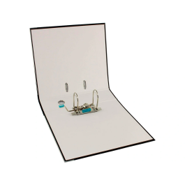 Elba Archivador Palanca A4 Cartón Forrado PP Lomo Ancho Rado Negro