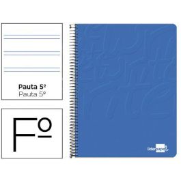 Cuaderno Espiral Liderpapel Folio Write Tapa Blanda 80H 60 gr Pauta 2,5 mm Con Margen Color Azul 10 unidades Precio: 18.7549994797. SKU: B16GWQH4W3