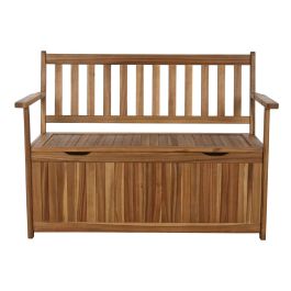 DKD Home Decor Banco Terraza Y Jardin Marron Acacia 60 x 87 x 120 cm