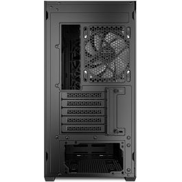 Sharkoon MK4W RGB Micro-ATX Caja PC | Negro con Panel Lateral de Cristal y Ventiladores RGB