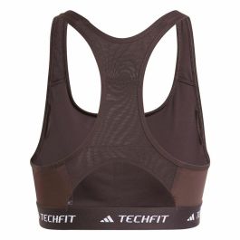 Sujetador Deportivo Adidas Techfit Medium Marrón