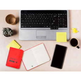 Antartik Cuaderno A7 Tapa Dura Hojas Lisas Rojo 80 Hojas 80gr FSC