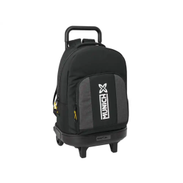 Mochila Escolar con Ruedas Munich Topo Negro 33 x 45 x 22 cm