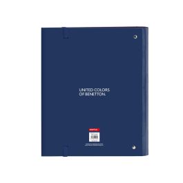 Carpeta de anillas Benetton Cool Azul marino 27 x 32 x 3.5 cm