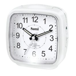 SAMI Despertador Grande Silencioso con Números Negros y Luz LED Blanca Precio: 9.317. SKU: B1BAYP9HZ4