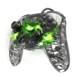 PDP Controlador Prismatic Afterglow con Cable para Nintendo Switch, Iluminación LED, Audio y Chat 3.5mm, Controles Integrados