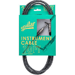 Aguilar Cable de Instrumento Jack-Jack 3m Negro para Bajo con Conectores Neutrik OFC y Apantallamiento PE Conductor