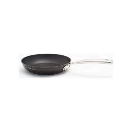 Baumalu Sartén 24 cm BLACK EDITION Aluminio Forjado Antiadherente Xylan Plus Negro con Asas de Acero Inoxidable y Tapa de Vidrio