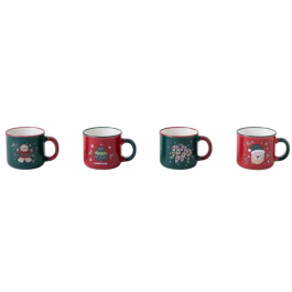 DKD Home Decor Mug Navidad Tradicional Porcelana 100ml Apto Microondas Lavavajillas Verde Rojo Surtido Aleatorio 12 Unidades Precio: 31.58999998. SKU: B1GNPL5DGD