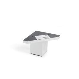 Rei Pata Esquinera Cuadrada ABS Acabado Aluminio Mod.972 para Muebles Bajos 4.2x4.2x6cm Precio: 2.50000036. SKU: S7912510
