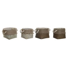 Cesta Mediterraneo DKD Home Decor Natural Marron 28 x 20 x 28 cm Set de 2 (2 Unidades) Precio: 39.69000013. SKU: B12LGEG363