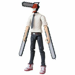 Bandai 37026 Anime Heroes: Figura de Acción Coleccionable Chainsaw Man 17 cm Articulada y Detallada con Motosierras