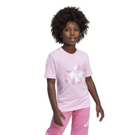Camiseta de Manga Corta Infantil Adidas Lk Ice Rosa XL