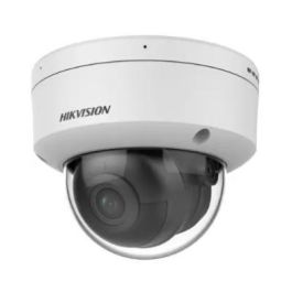 Hikvision Cámara IP Minidomo 4MP AcuSense 2.8mm IR40 WDR H.265+ IK10 IP67 12V/PoE con Audio, Alarma y Micrófono